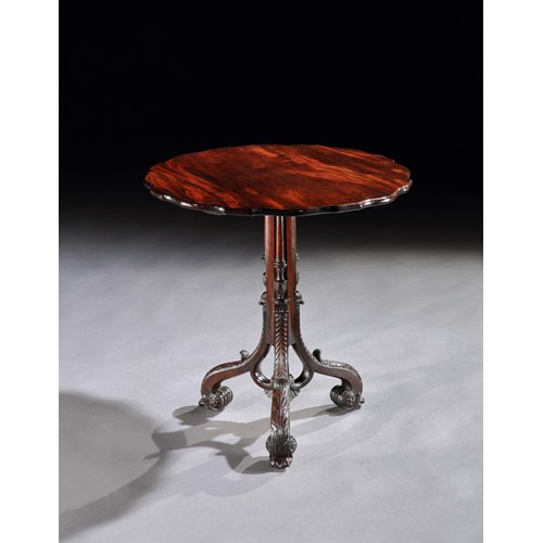 A George II mahogany tripod table